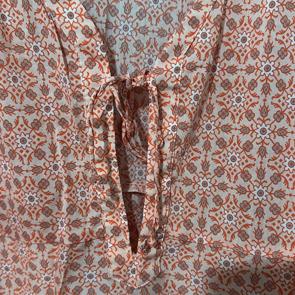 Athleta Del Sol Orange Peach Tunic Swimsuit Coverup Sz 2X - Picture 4 of 6